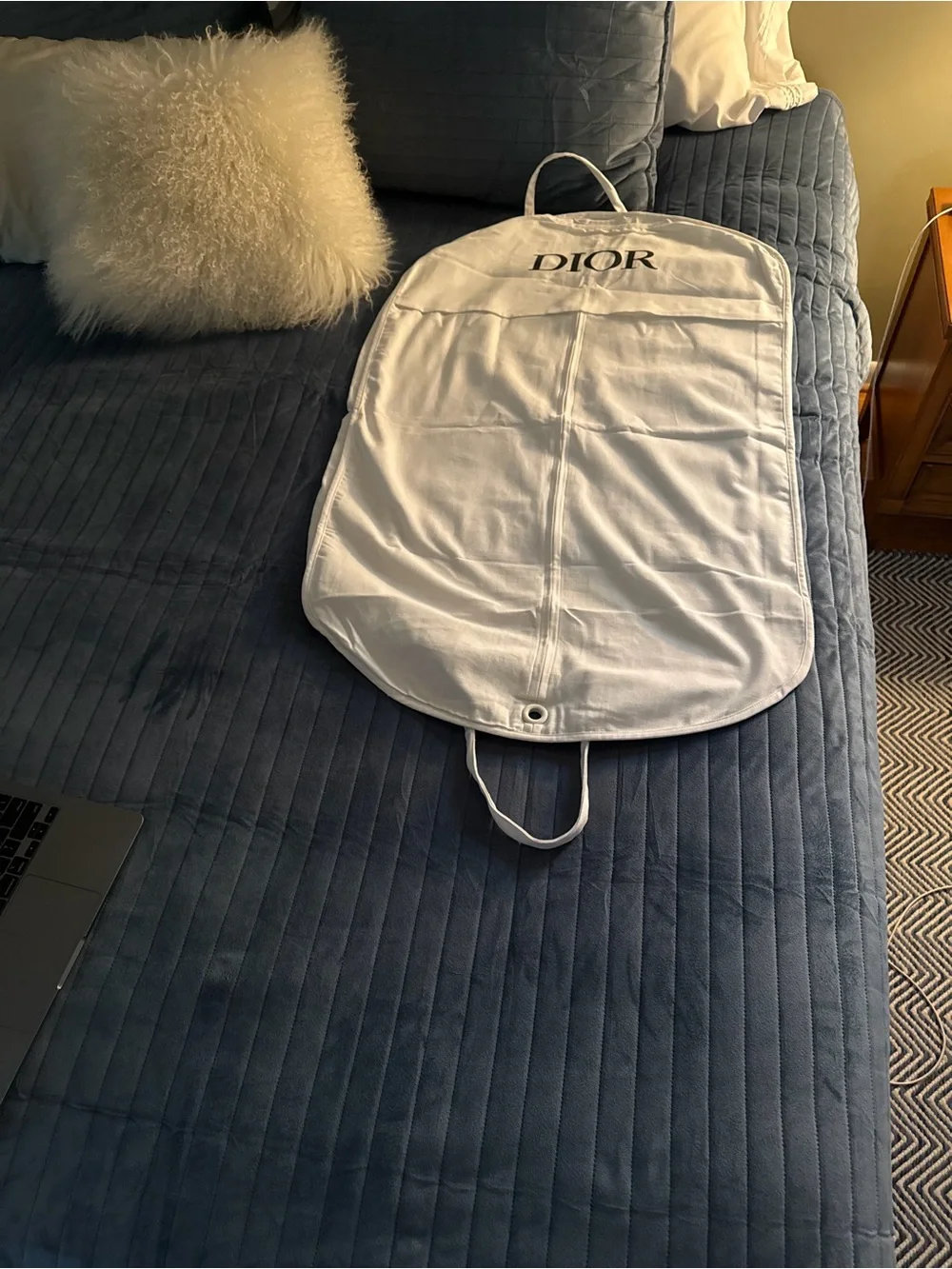 Dior White Garment Bag - Small